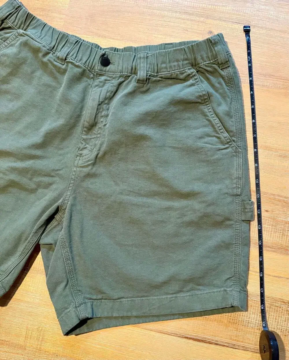 Bearbottom Clothing Men's XL-7 Olive Green 98% Cotton 2% Spandex Shorts
